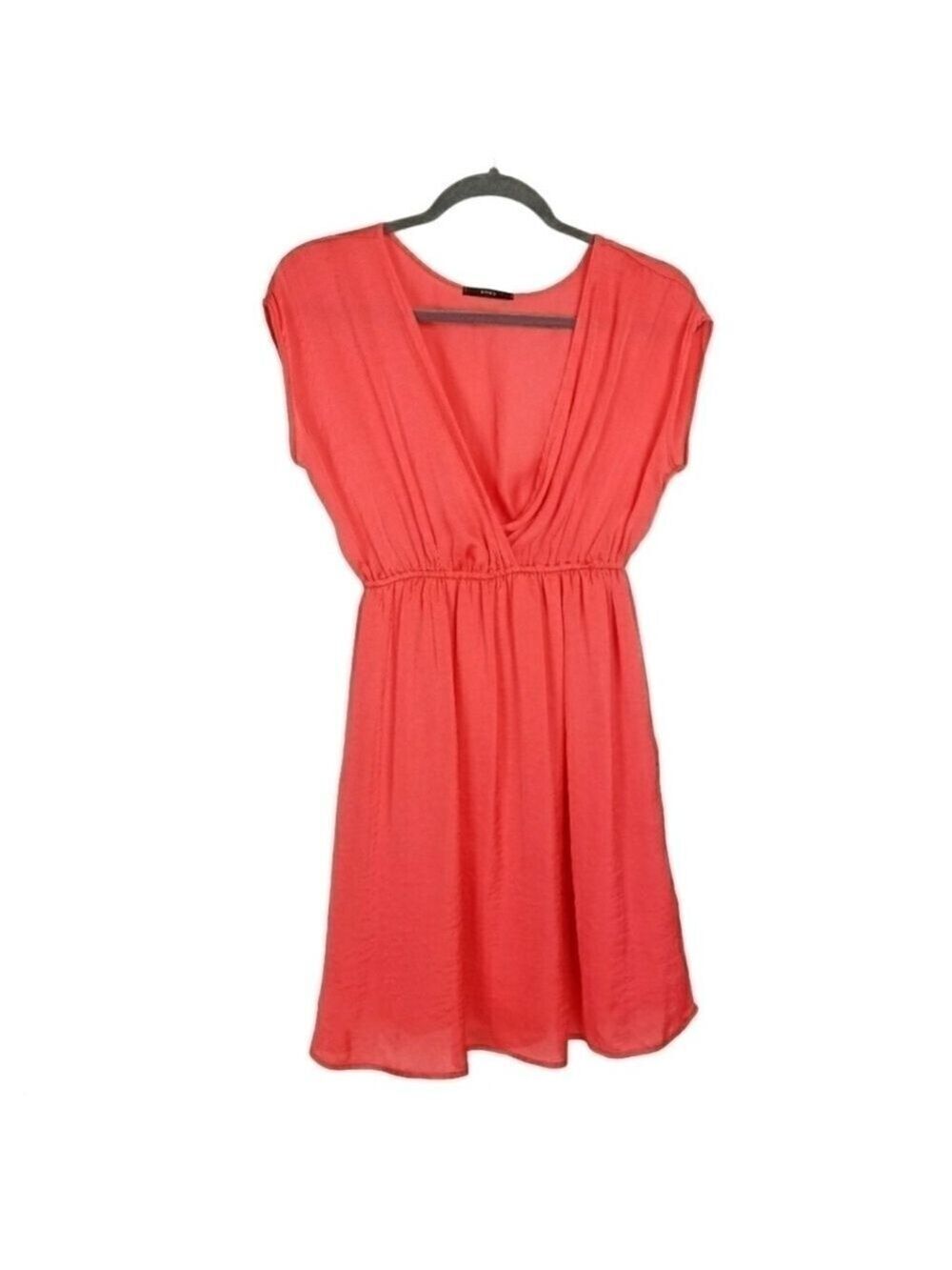 Plunge V-neck flowy summer dress sz M